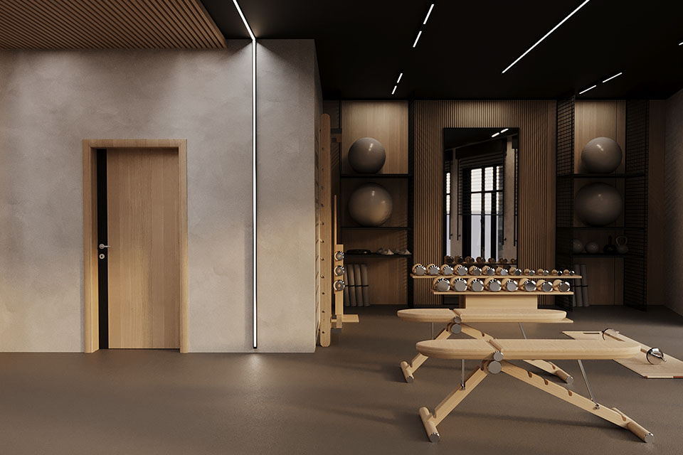 Gym at BAZ hotel